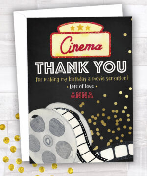 Cinema and popcorn Party Invitation