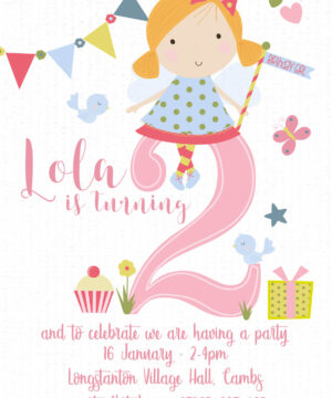 Cute Fairy Party Invitation