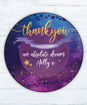 Sleep Under the Stars Party Bag Stickers