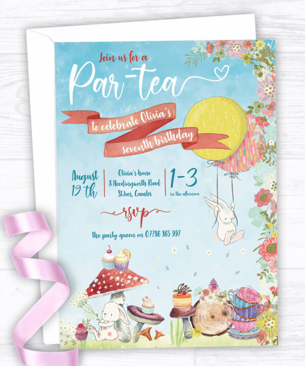 Cute Little Tea Party Invitations