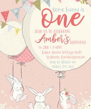 Bunny Party Invitations