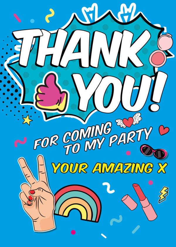 Claire's Party Thank You Cards