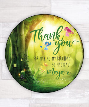 Magical Woodland Fairy Party Bag Sticker