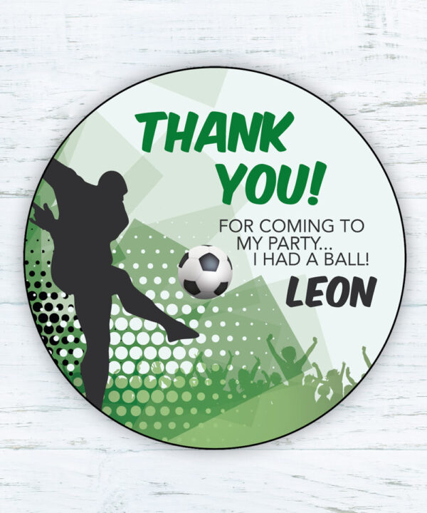 Football Party Bag Sticker