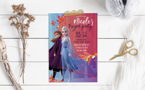 Frozen 2 Party Invitations