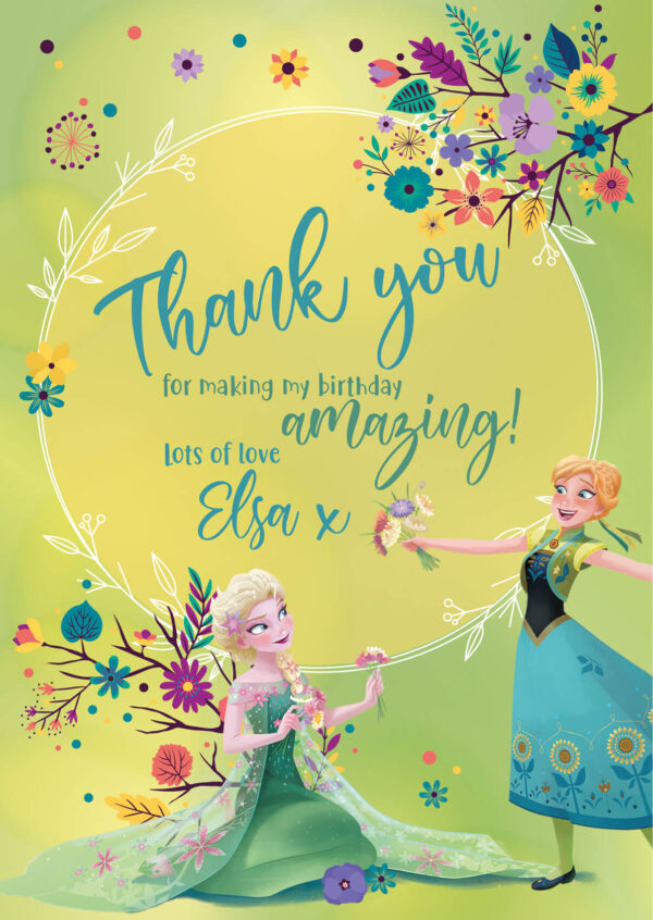 Frozen Summer Party Thank You Cards