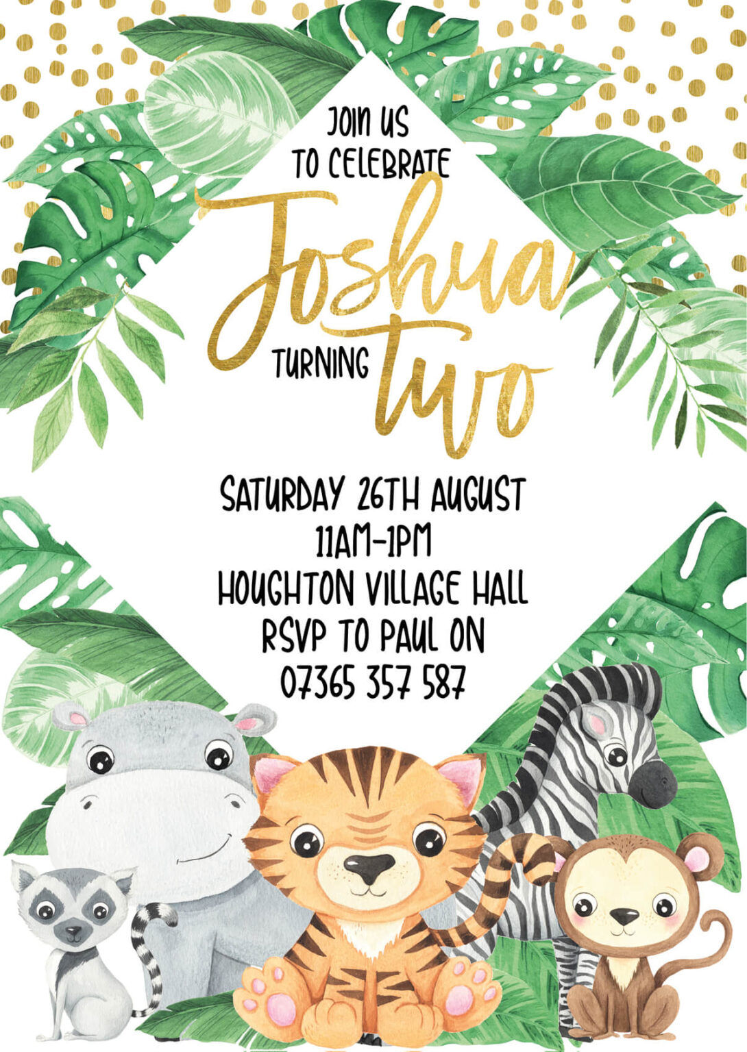 Jungle Party Invitations – Party Doodle