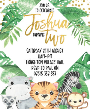 Jungle Party Invitations