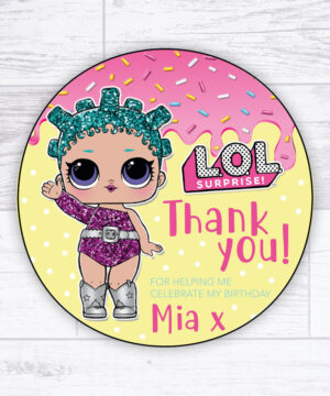 Lol Dolls Party Bag Stickers