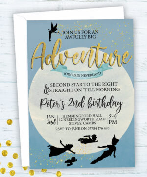 Peter Pan Party Invitations