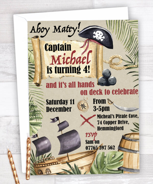 Pirate Party Invitations