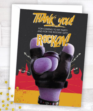 Rock Trolls Party Thank You Cards