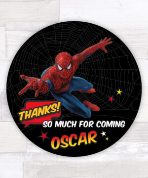Spiderman Party Bag Stickers