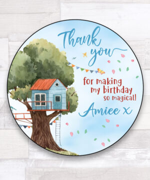 Fairy House Party Thank you Stickers