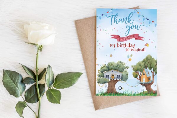 Fairy House Party Thank you Cards