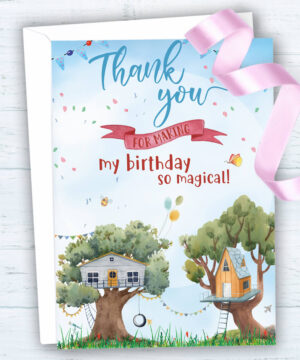 Fairy House Party Thank you Cards