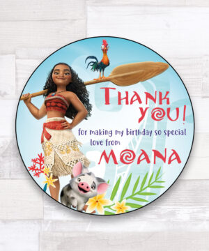 Moana Party Bag Stickers