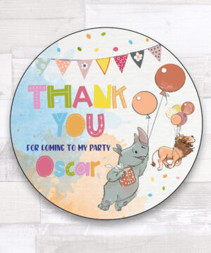 Party Animal Party Bag Stickers