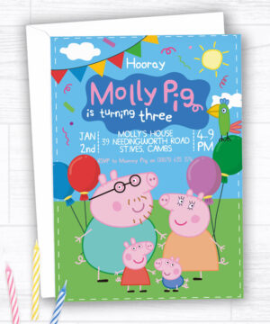 Peppa Pig Party Invitations