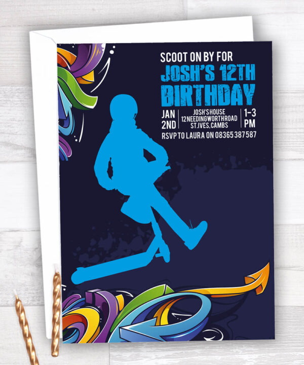 Scooter Party Invitation